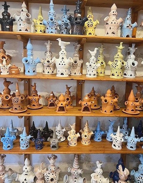 Traditional Sifnos pottery workshop with handmade Cycladic ceramics