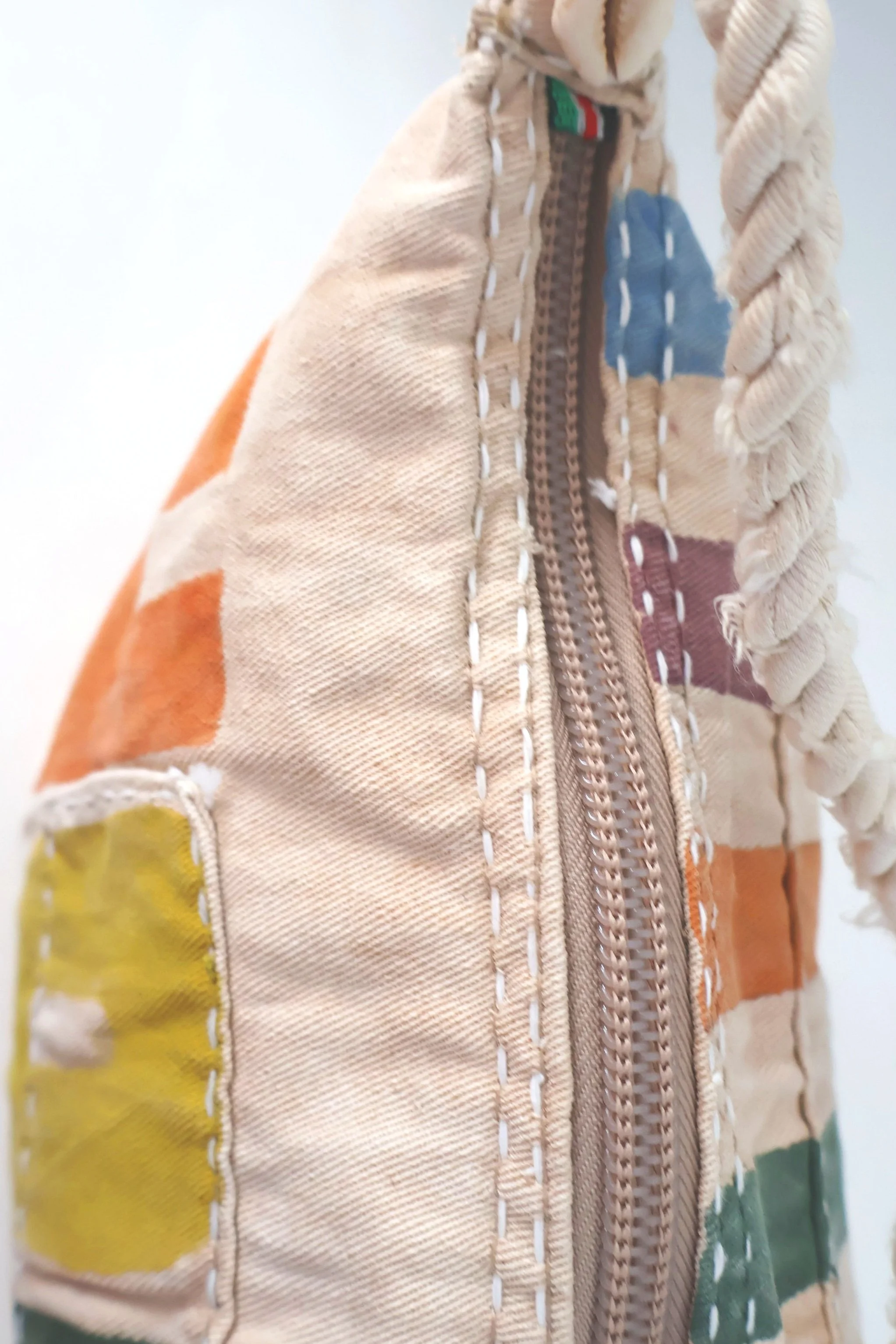 Ali Lamu X Esplora Large HOPE X STRIPES Cross Body -DoubleSided