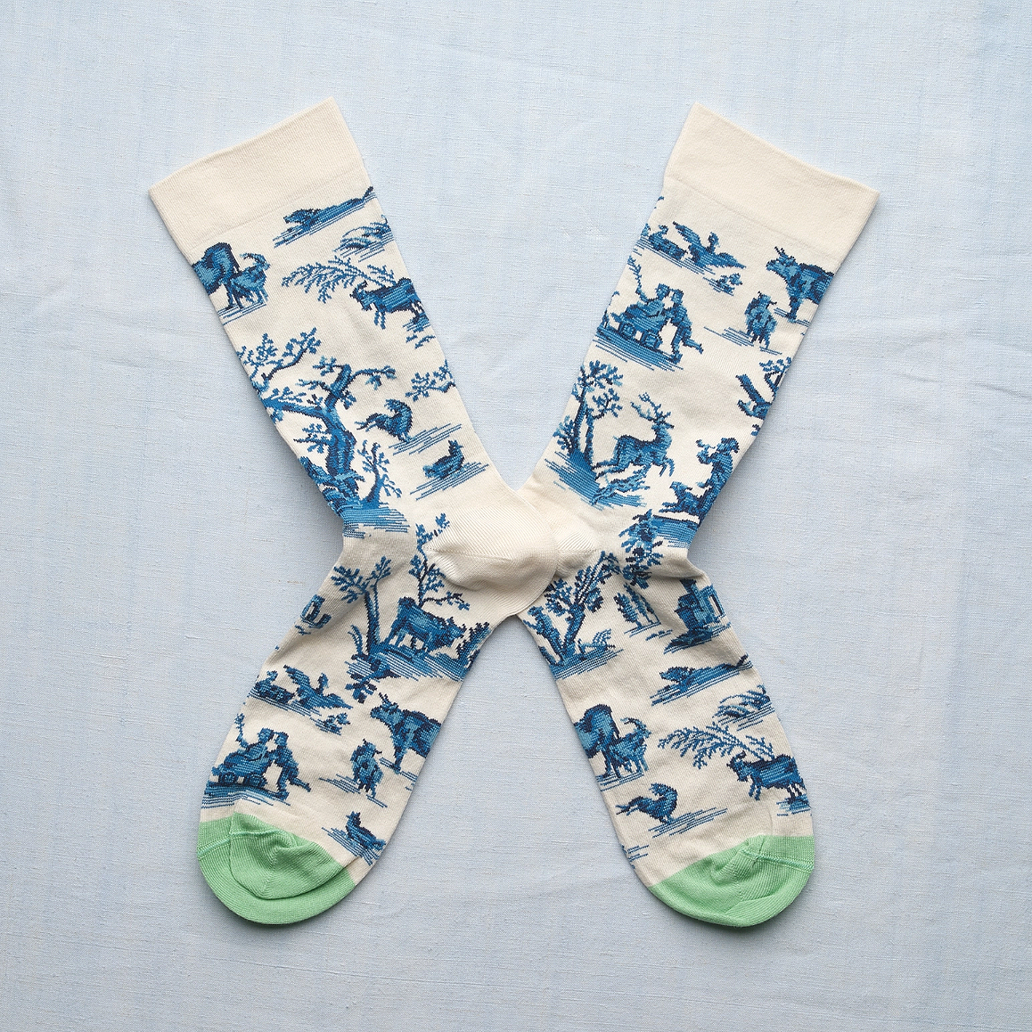 Bonne Maison Two‑Pair Gift Book -Toile de Jouy Countryside Pleasures  Sz 39/41