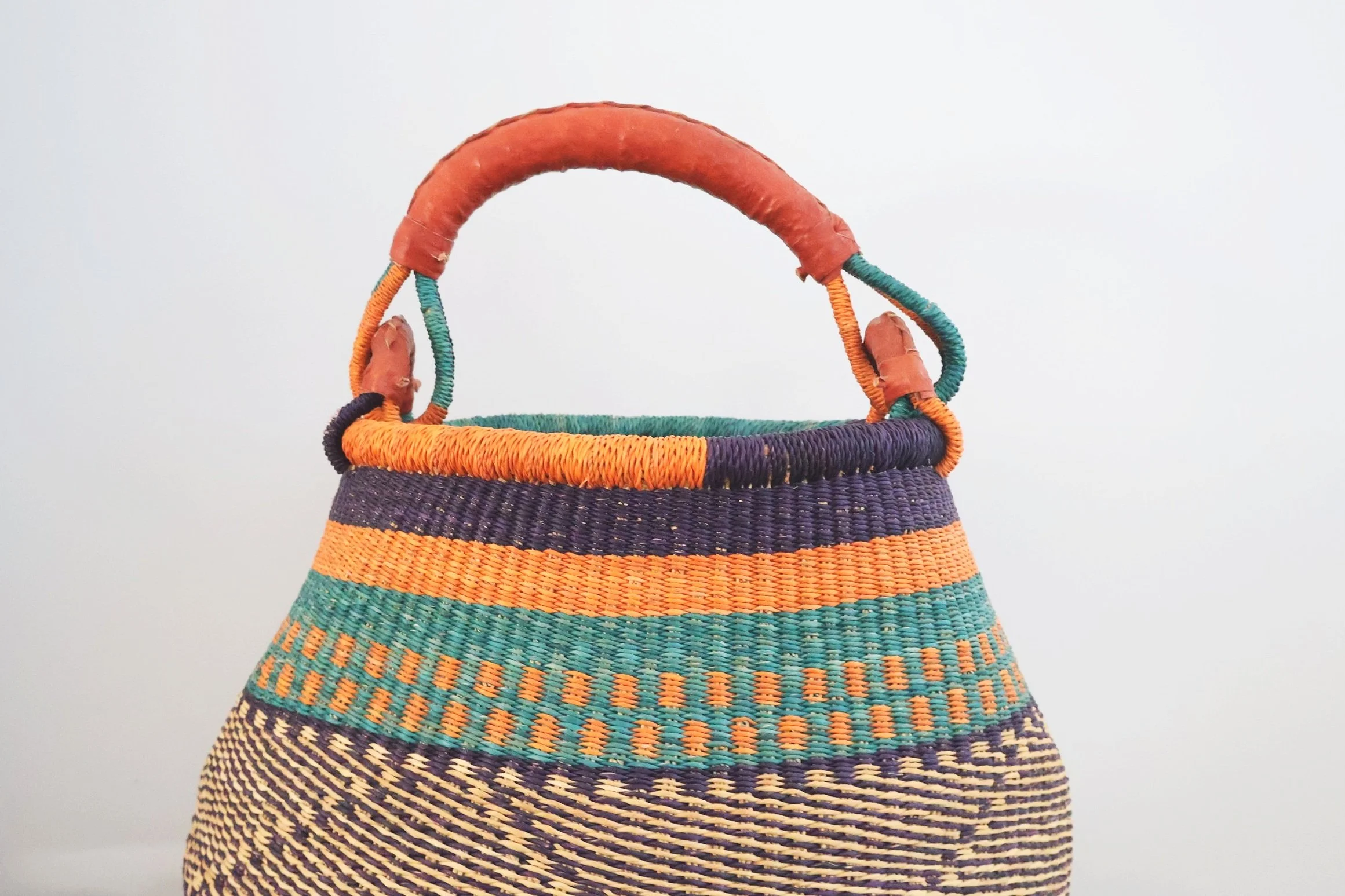 Bolgatanga Handwoven Pot Basket- Large #2
