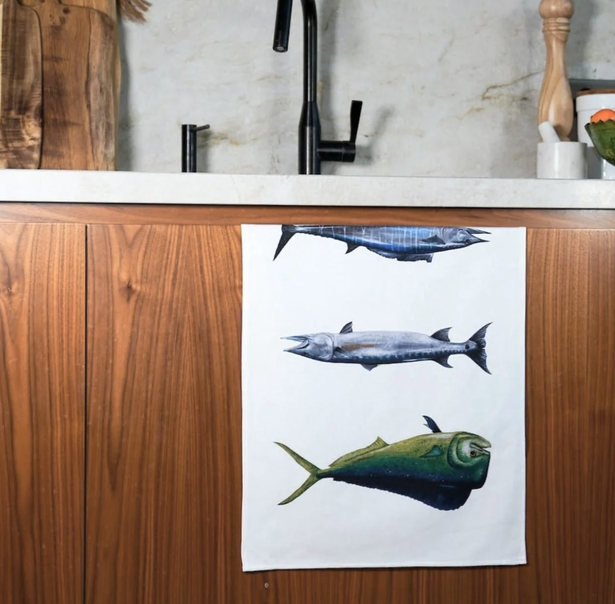 Varek Cotton Tea Towel -The Exotic Fish