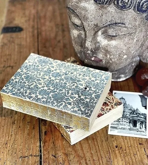 Italian Libri Muti Canvas Book XL Gold Leaf- Firenze
