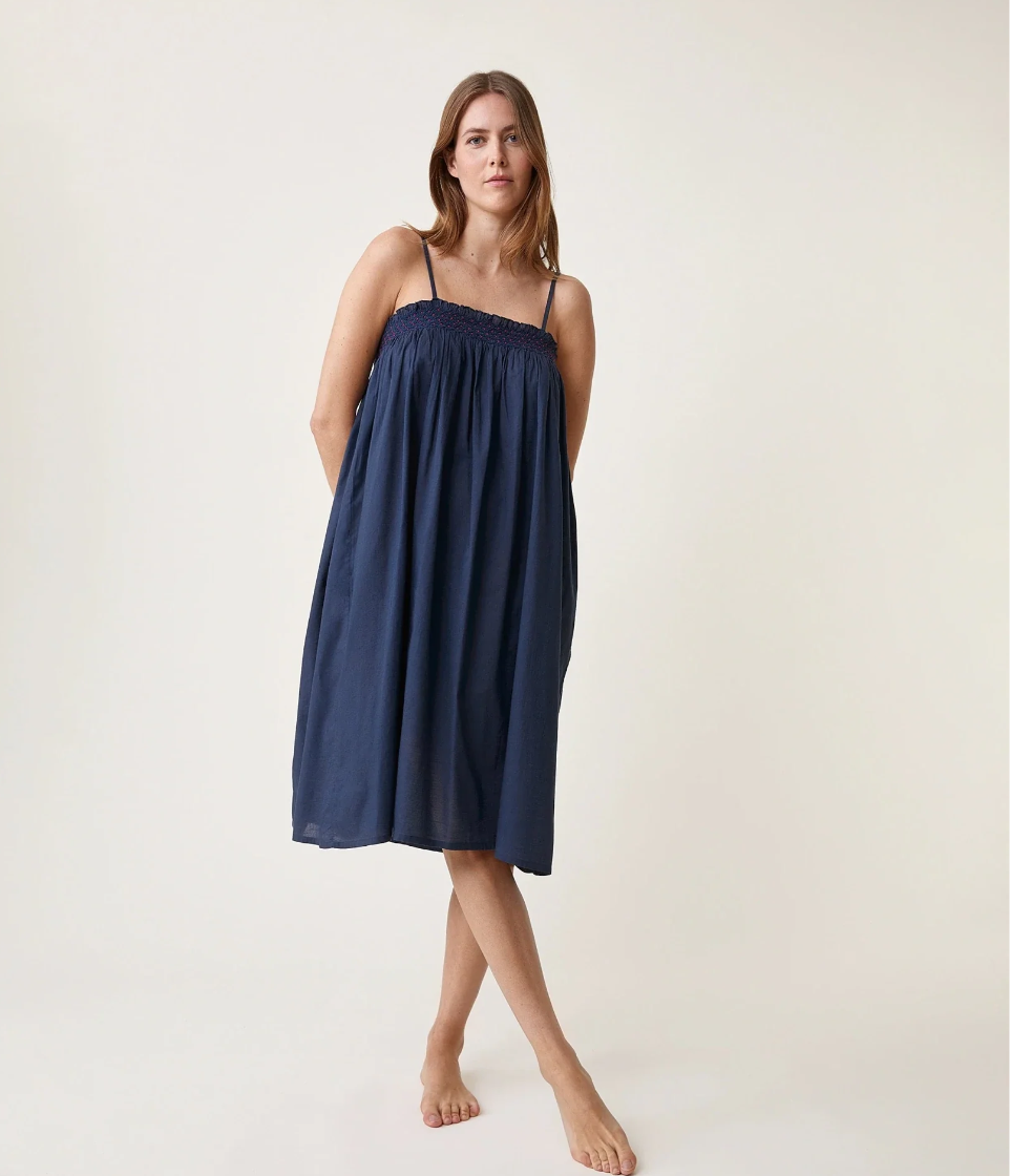 Scarlette Ateliers Sarah Night Dress-Indigo