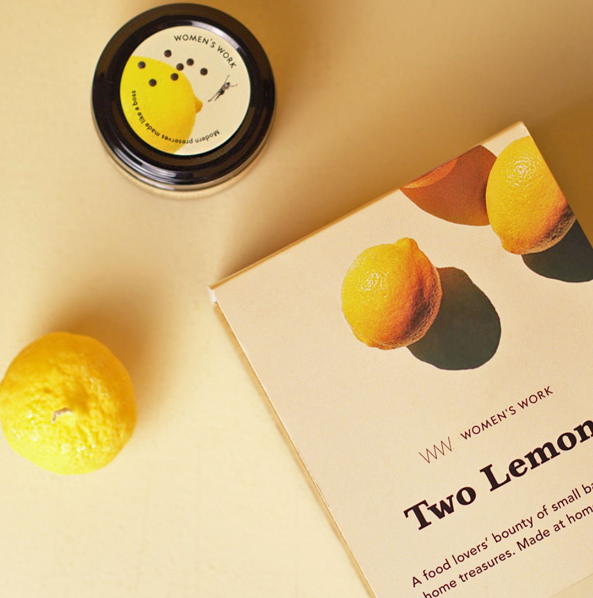 Women's Work Two Lemons - A Relish & Candle Gift Set (115g)