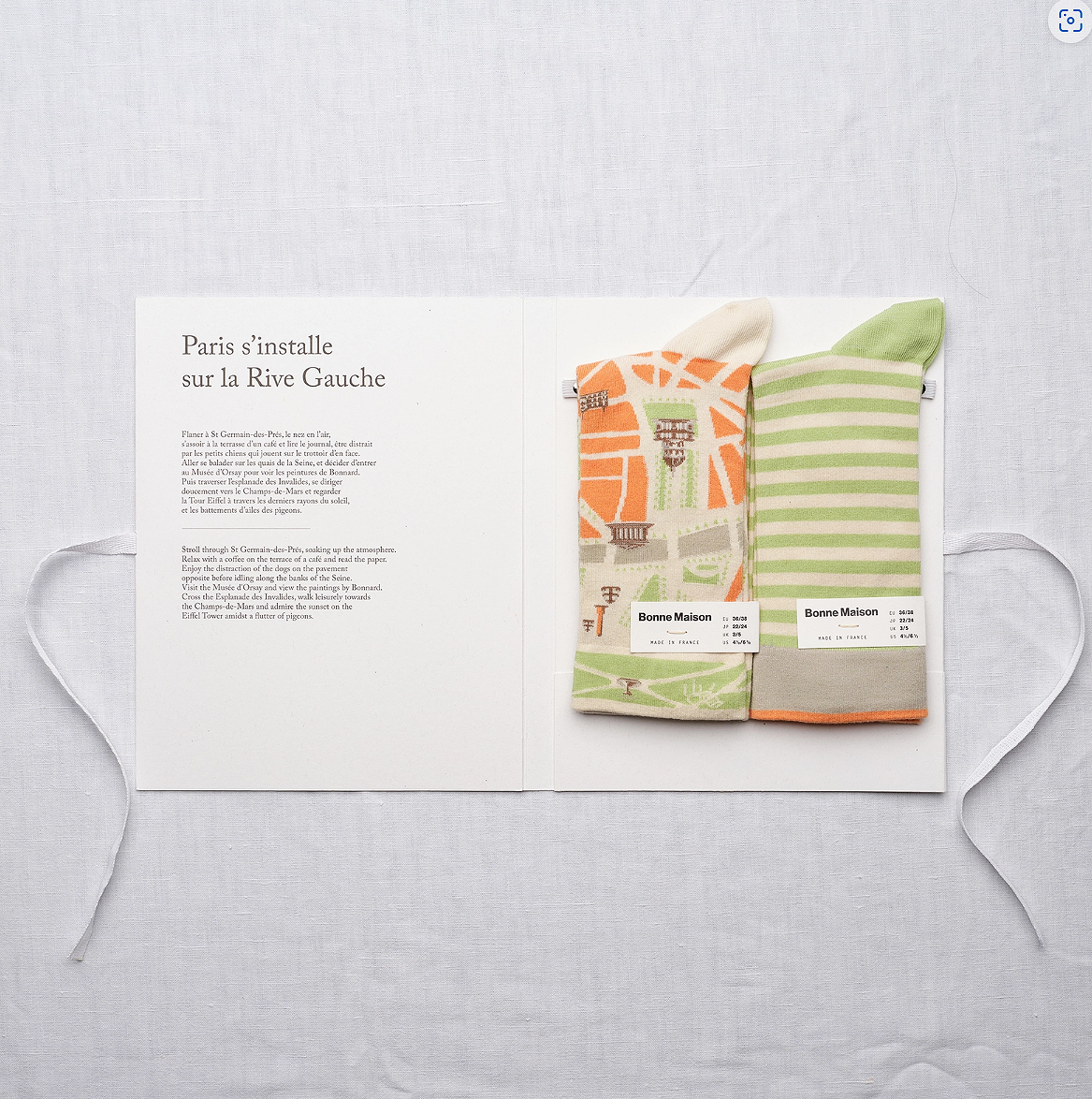Bonne Maison Two‑Pair Gift Book -Paris Le Plan Sz 36/38