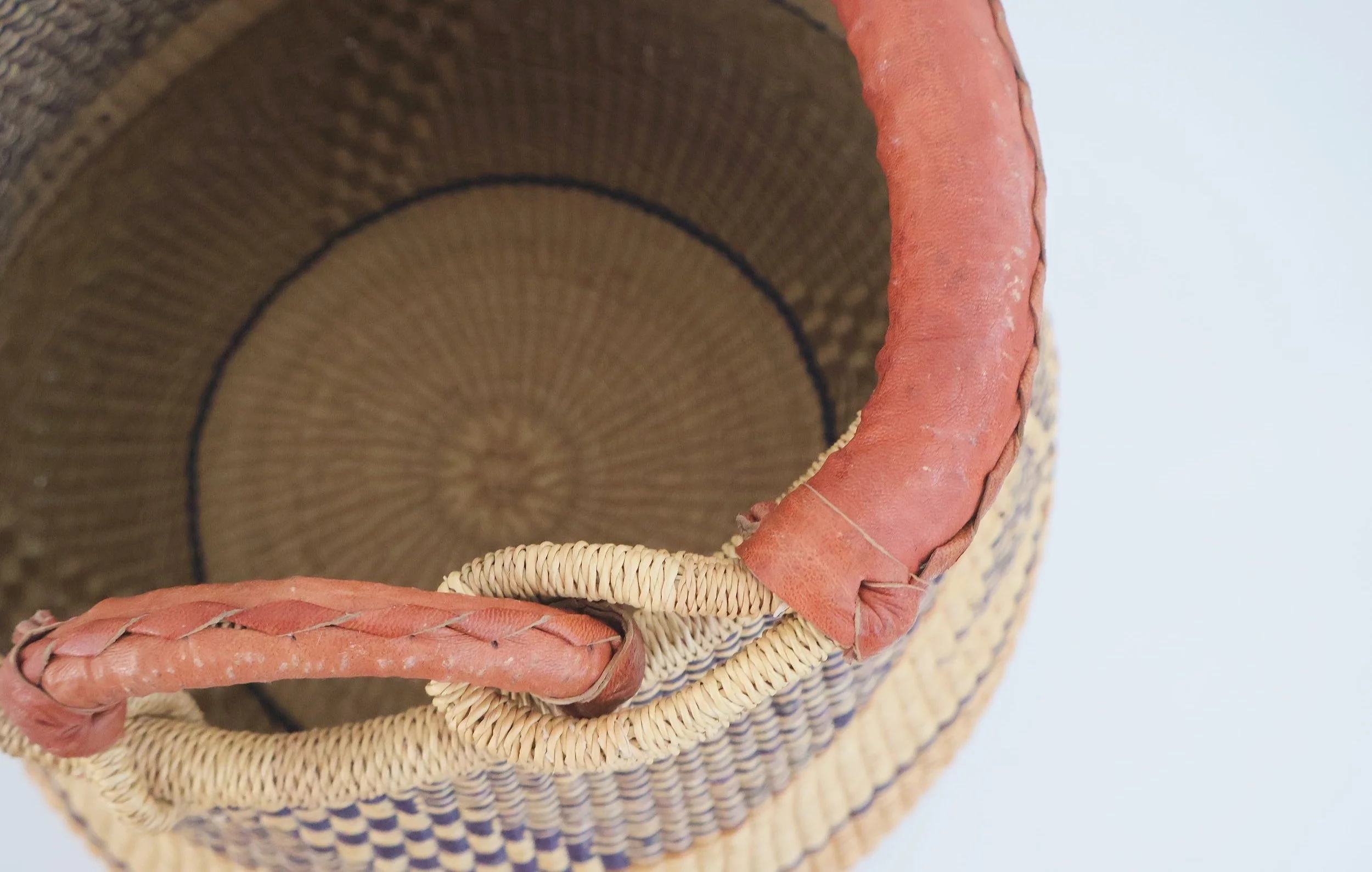 Bolgatanga Handwoven Pot Basket- Large #3