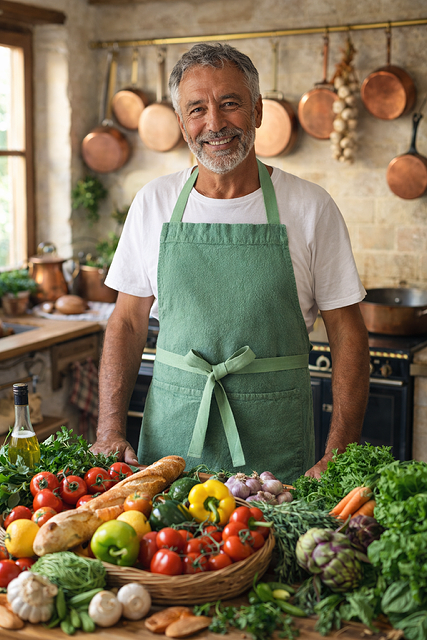 Charvet Éditions DouDou Apron- Vert de Gris