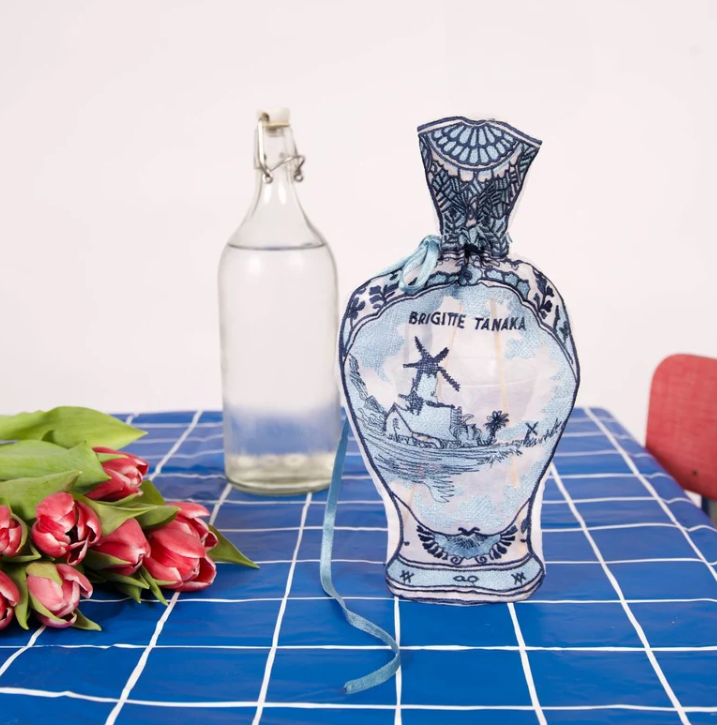 Brigitte Tanaka Delft Vase Organza Pouch