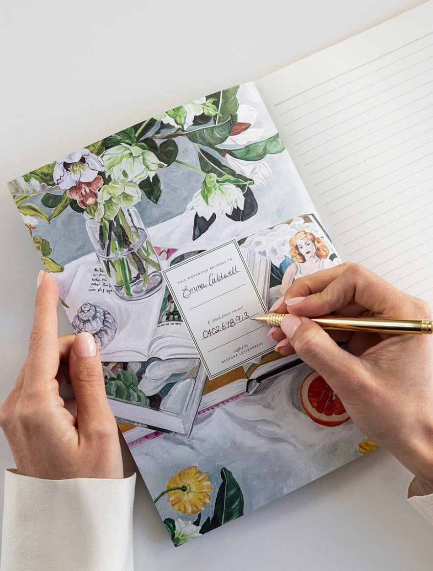 Bespoke Letterpress August Blooms Workbook