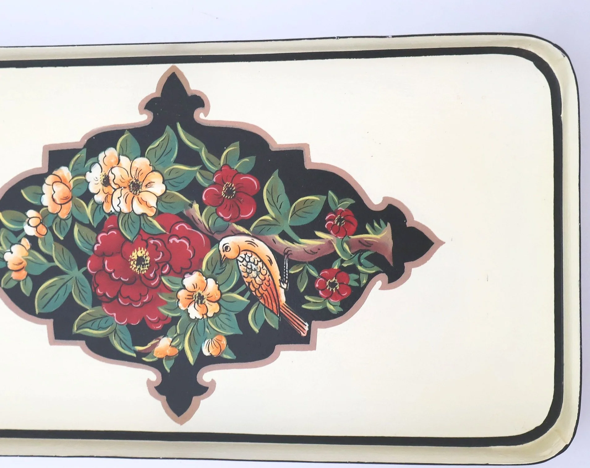 Les Ottomans Hand painted Iron Tray-Forest Bathing