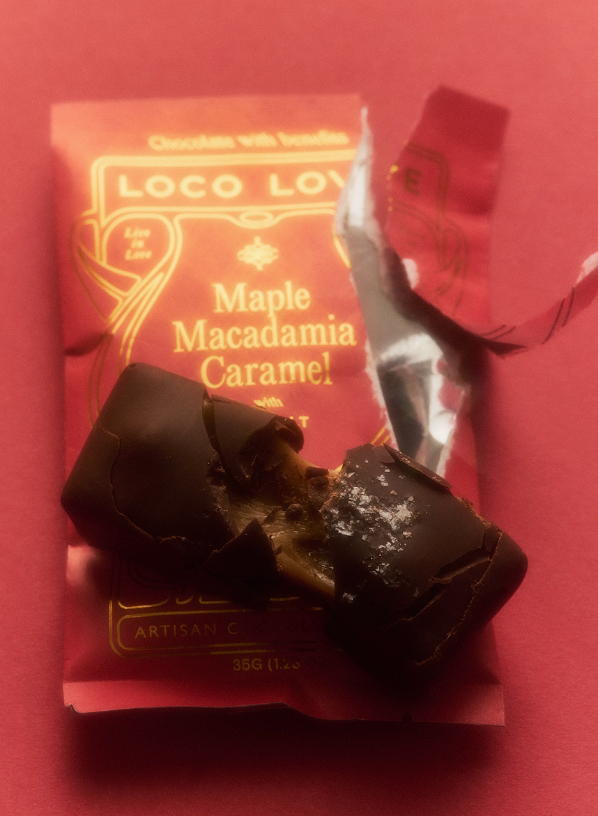 Loco Love Single Maple Macadamia Caramel 35g