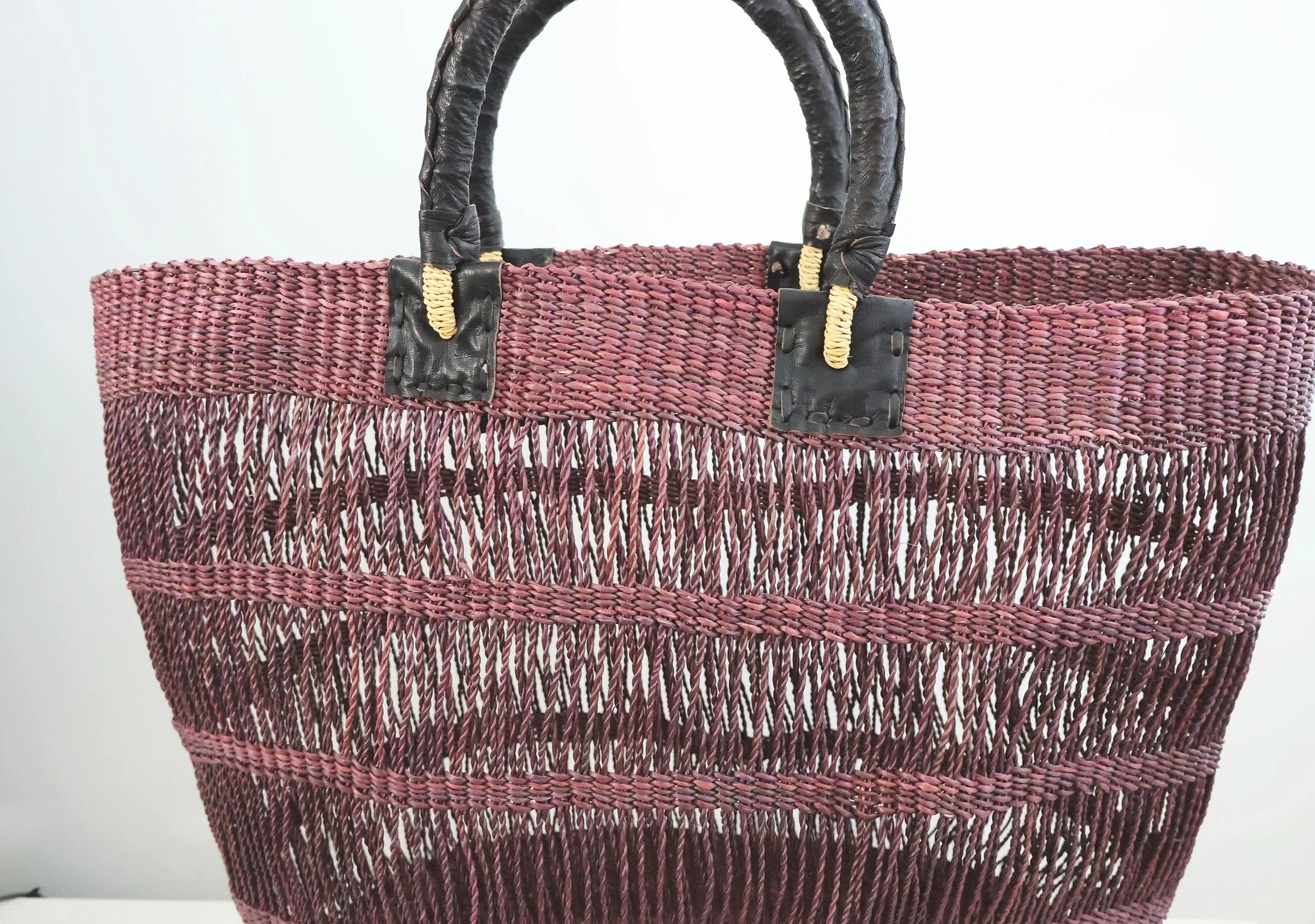Bolgatanga Handwoven Grape Net Basket Bag- XLarge