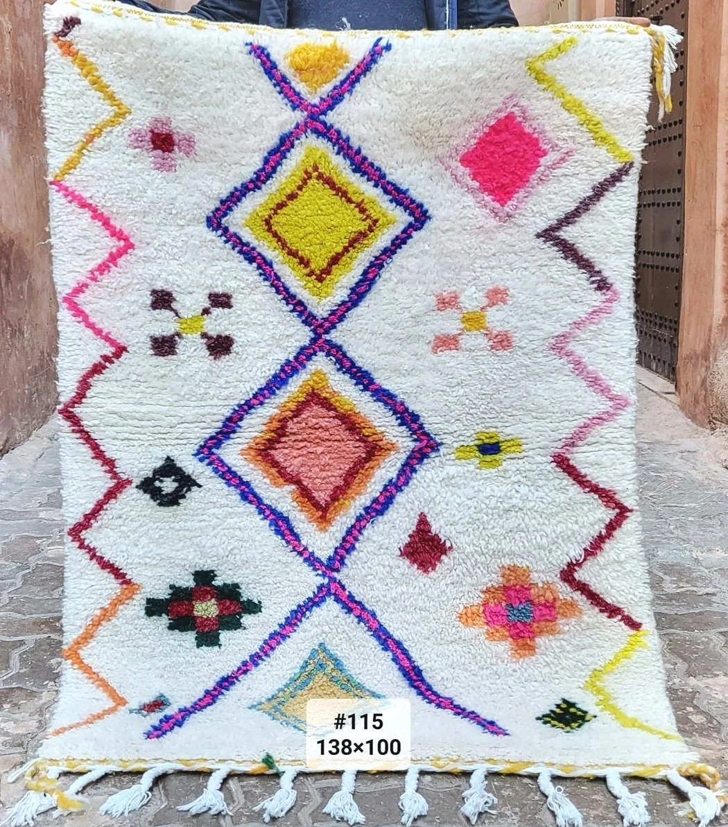 SOUK Boujad Rug - Colour On White 138/100