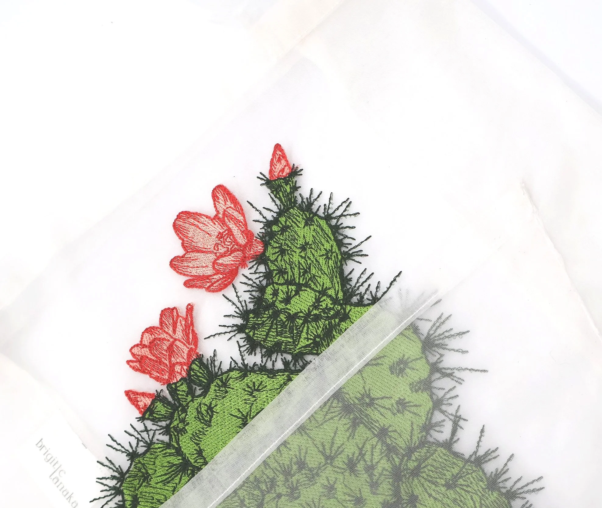 BRIGITTE TANAKA FLEURISTE CACTUS サボテンバッグ Brigitte Tanaka Fleuriste Cactus Organza Bag — ESPLORA