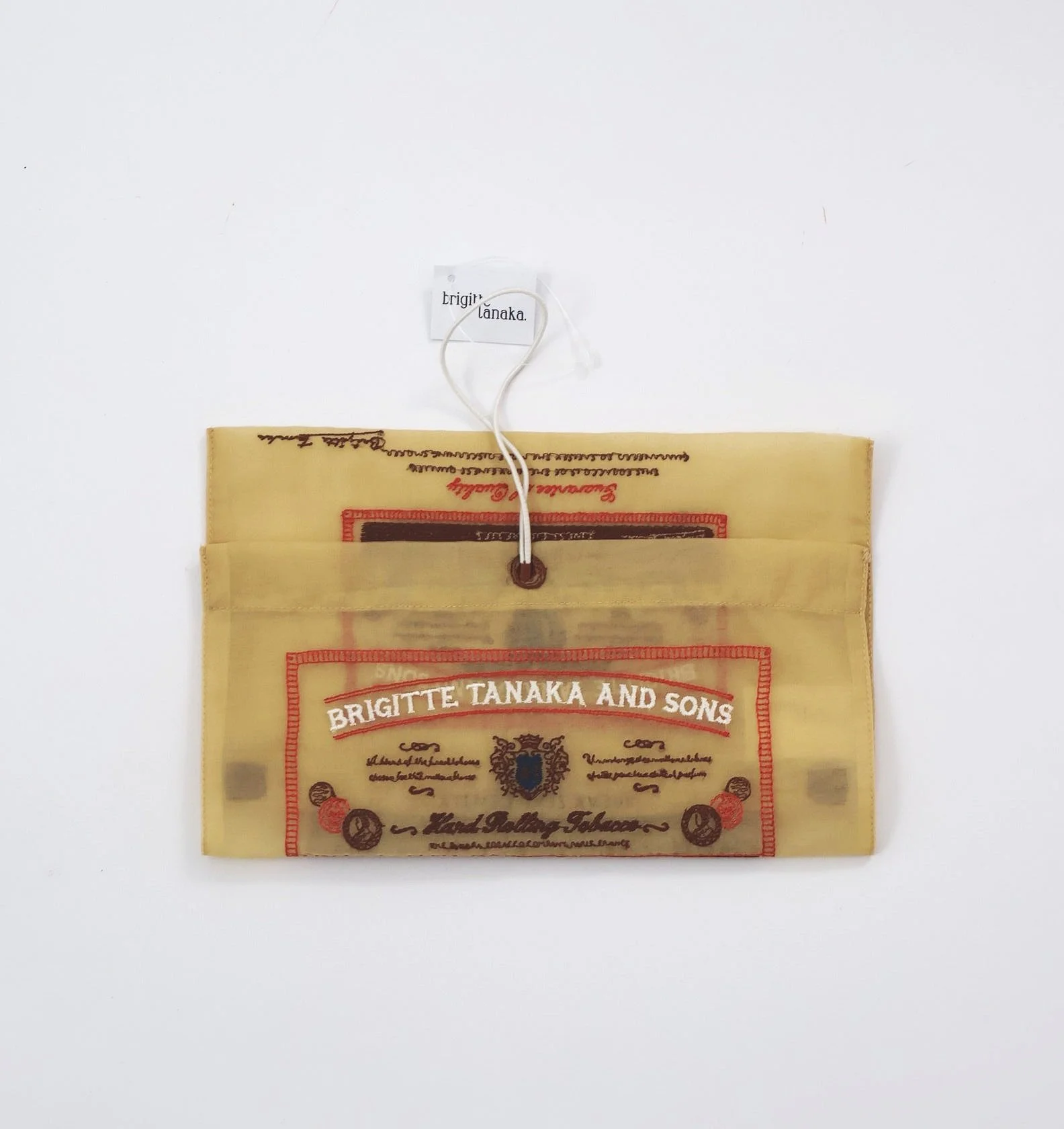 Brigitte Tanaka Tabac Organza Pouch