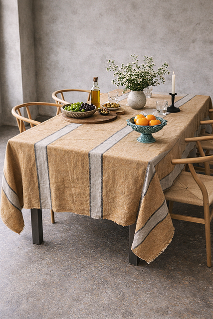 Charvet Éditions Canyon Tablecloth- Ochre 150x250cm