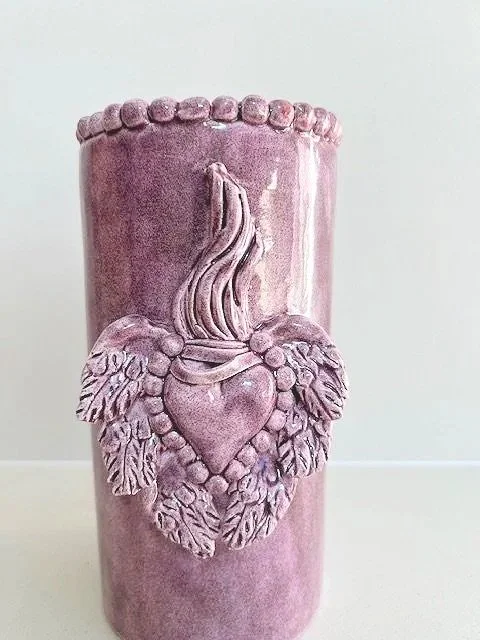 Elizabetta Carli Large Vase-Lavender