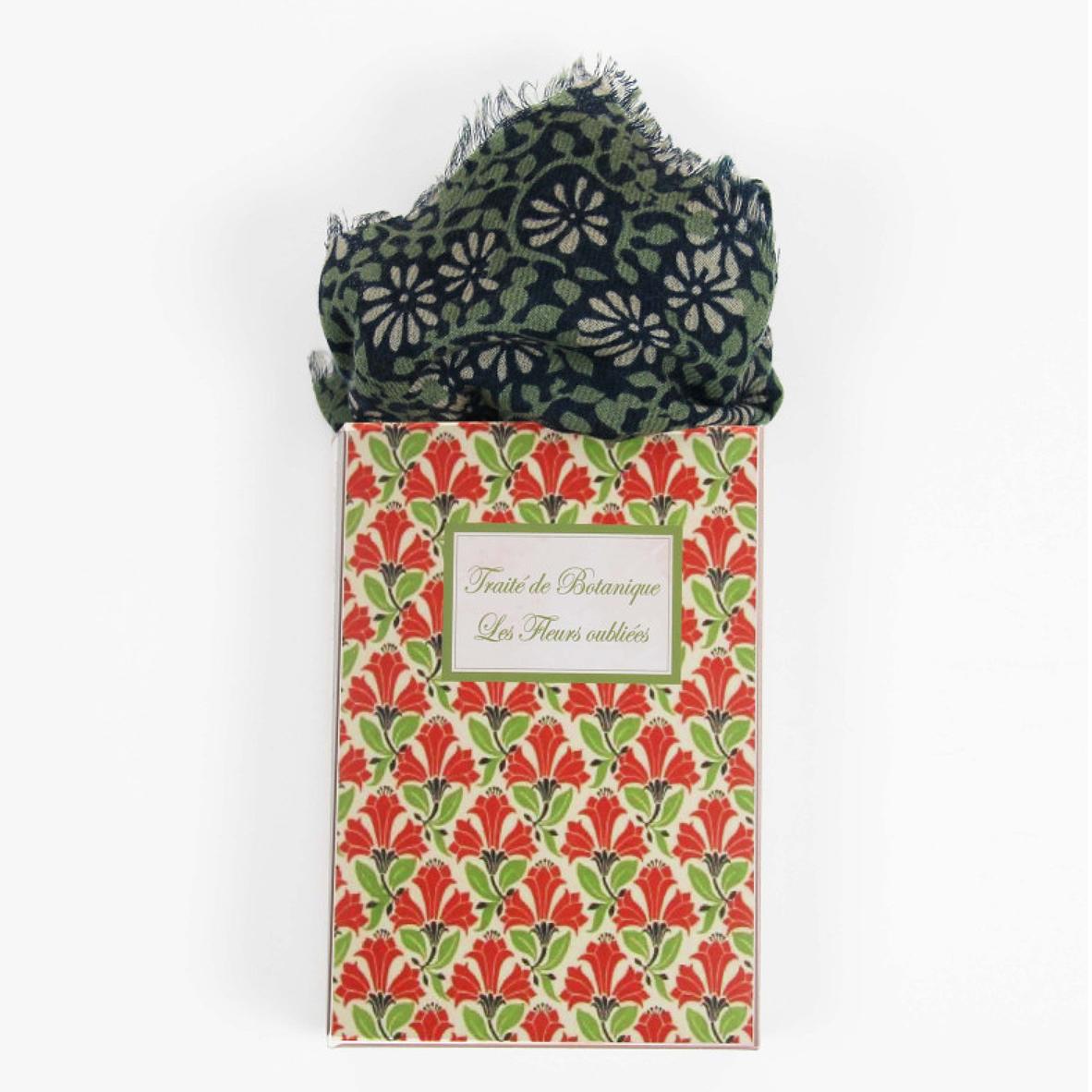 Les Belles Vagabondes Delta Celeste Wool Scarf Green
