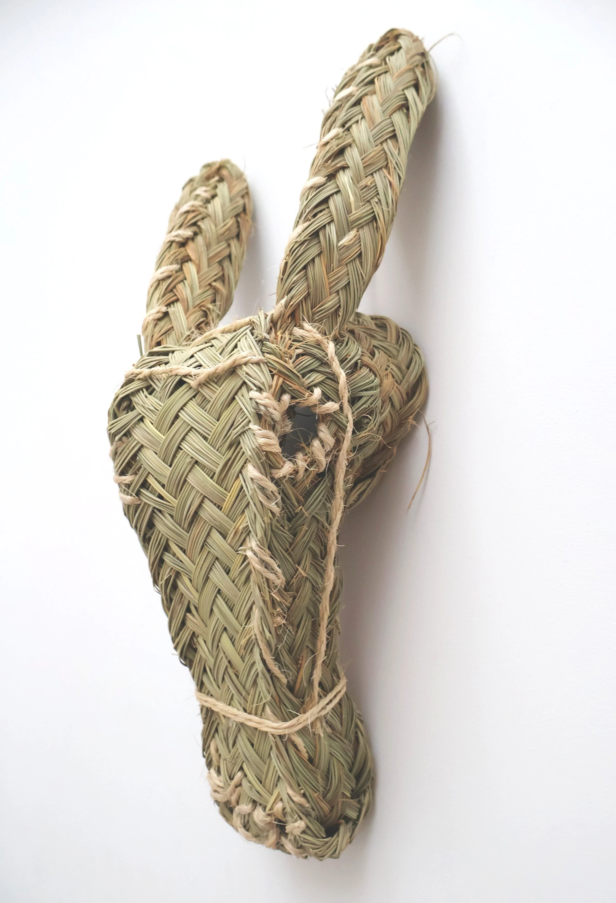 MEDINA Animal Head Wall Art-Donkey Straw Trophy