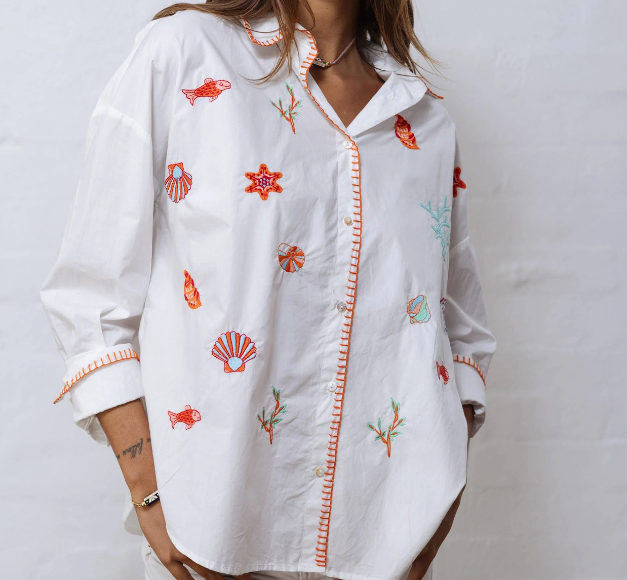 Island Threads Ocean Whimsy Shirt. Large/Xlarge