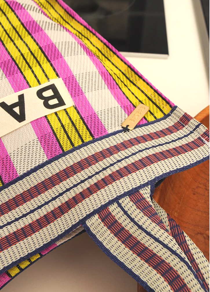 BAOBAB City Nylon Tote Bag -Pink/Yellow