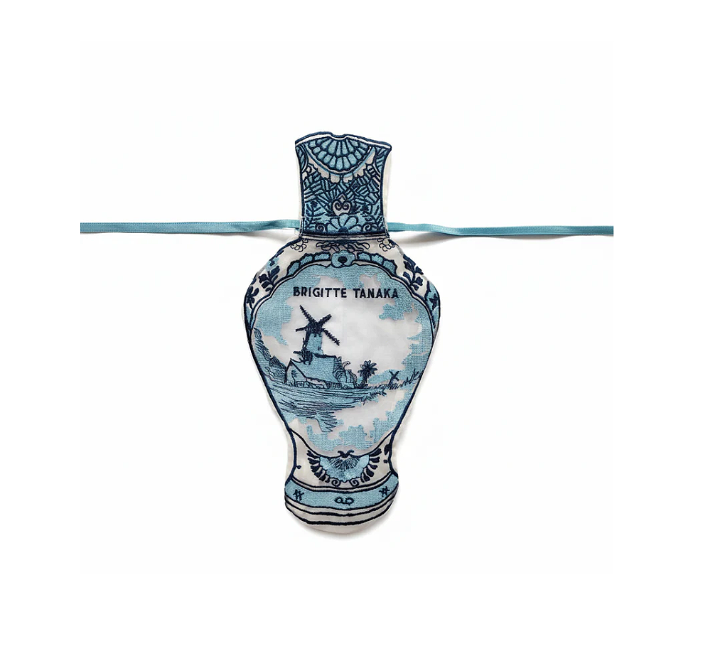 Brigitte Tanaka Delft Vase Organza Pouch