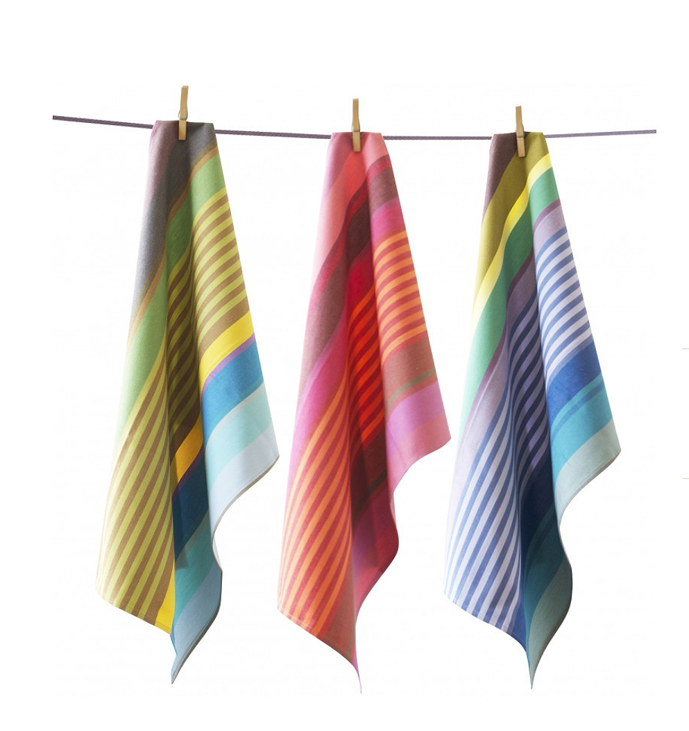 Tissage de Luz Surfing Tea Towel- Multicoloured