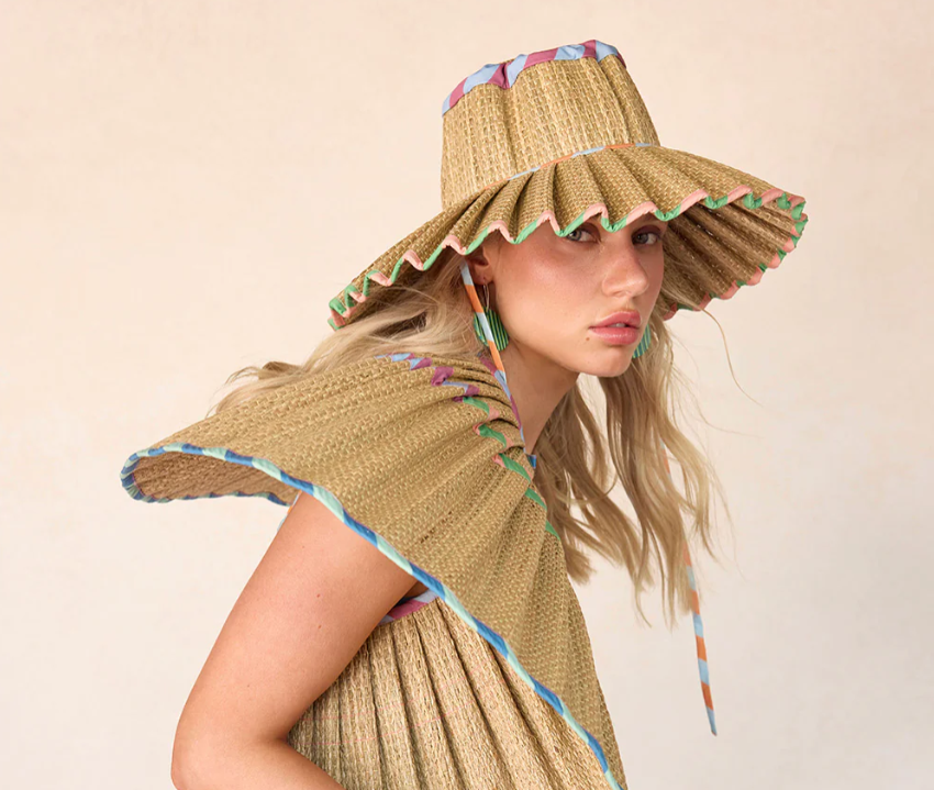 Lorna Murray Confetti Coast | Luxe Capri Hat- Maxi Large