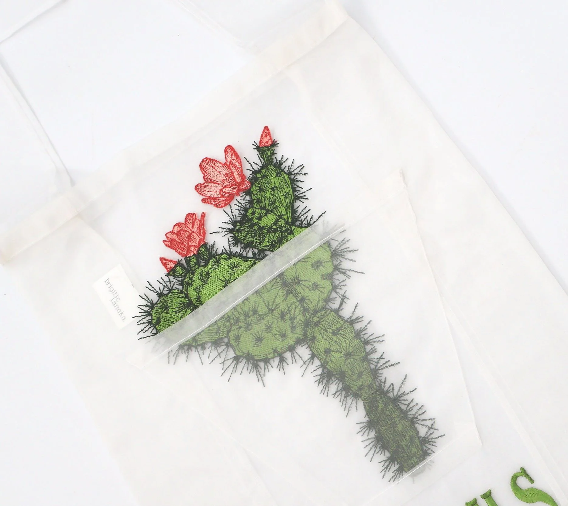BRIGITTE TANAKA FLEURISTE CACTUS サボテンバッグ Brigitte Tanaka / Sac Organza 