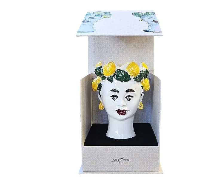 Les Ottomans Lemon Ceramic Scented Candle-Bella