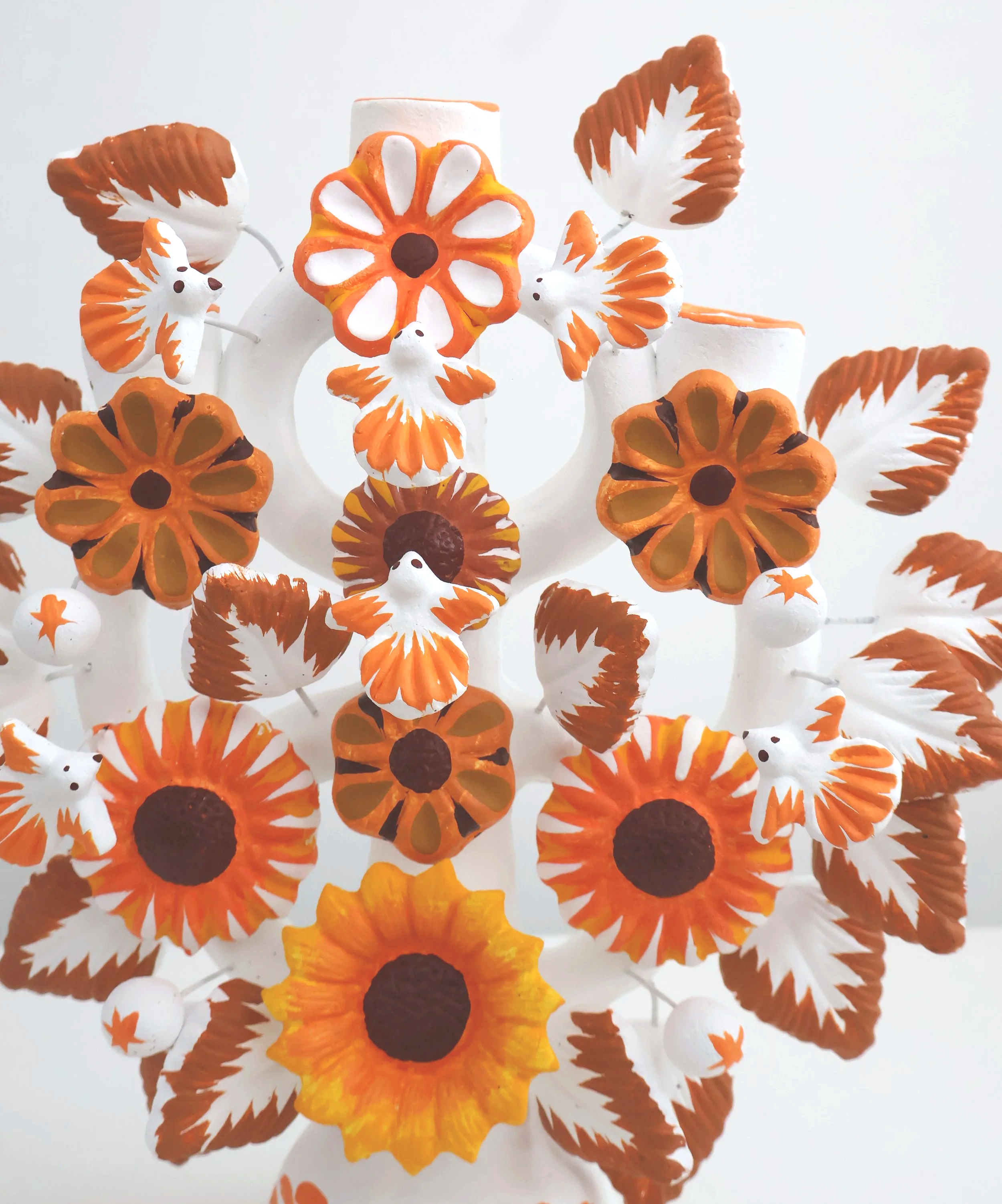 Mexican Sunflower Tree of Life Candelabra
