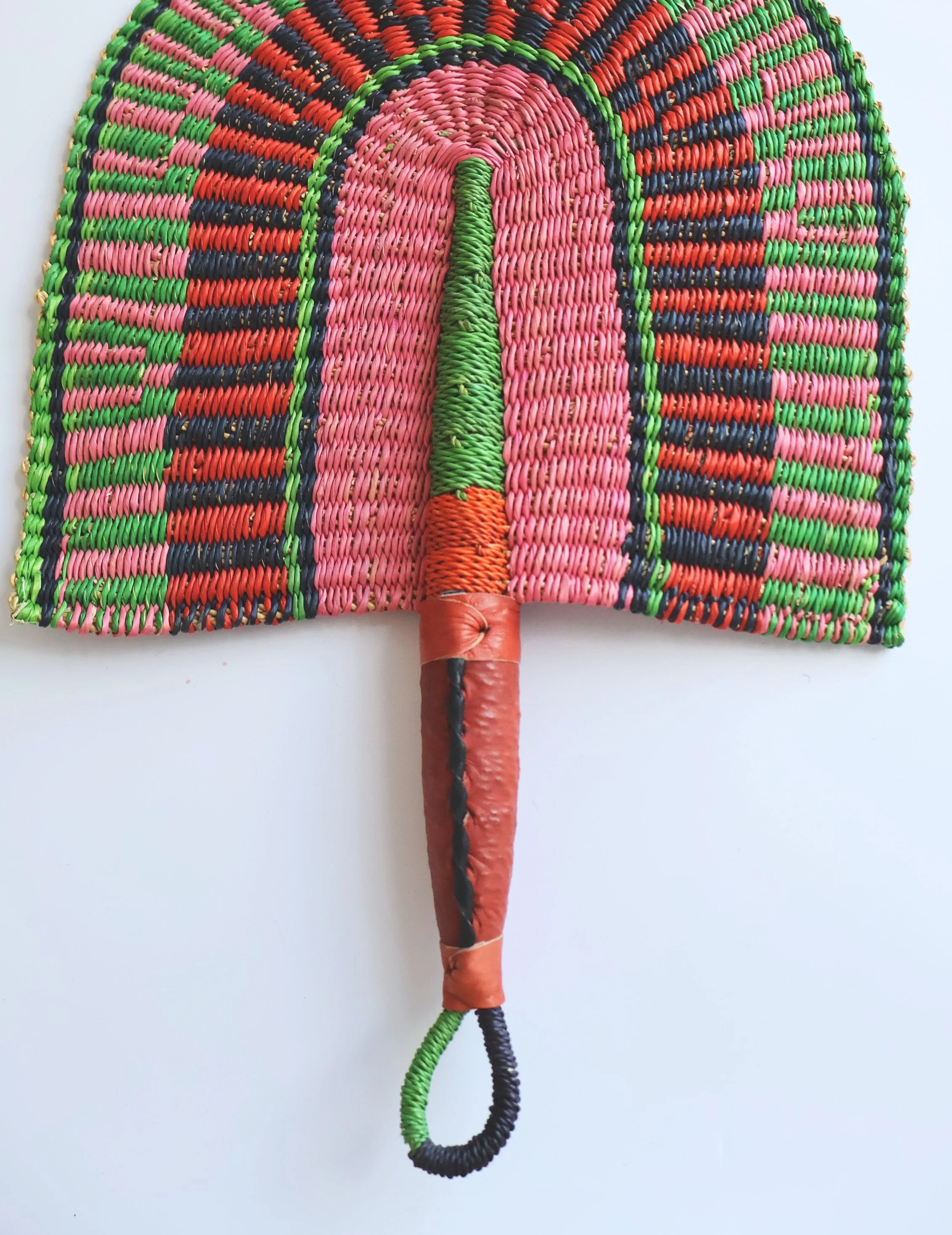 Bolgatanga Handwoven Semioval Fan #1