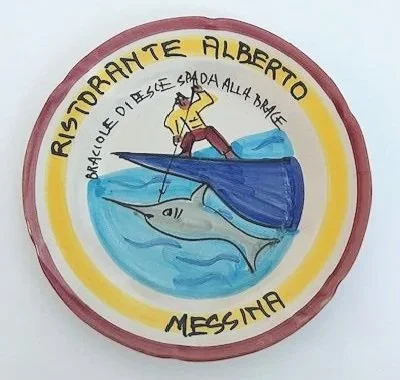 Buon Ricordo Plate-Ristorante Alberto-Messina