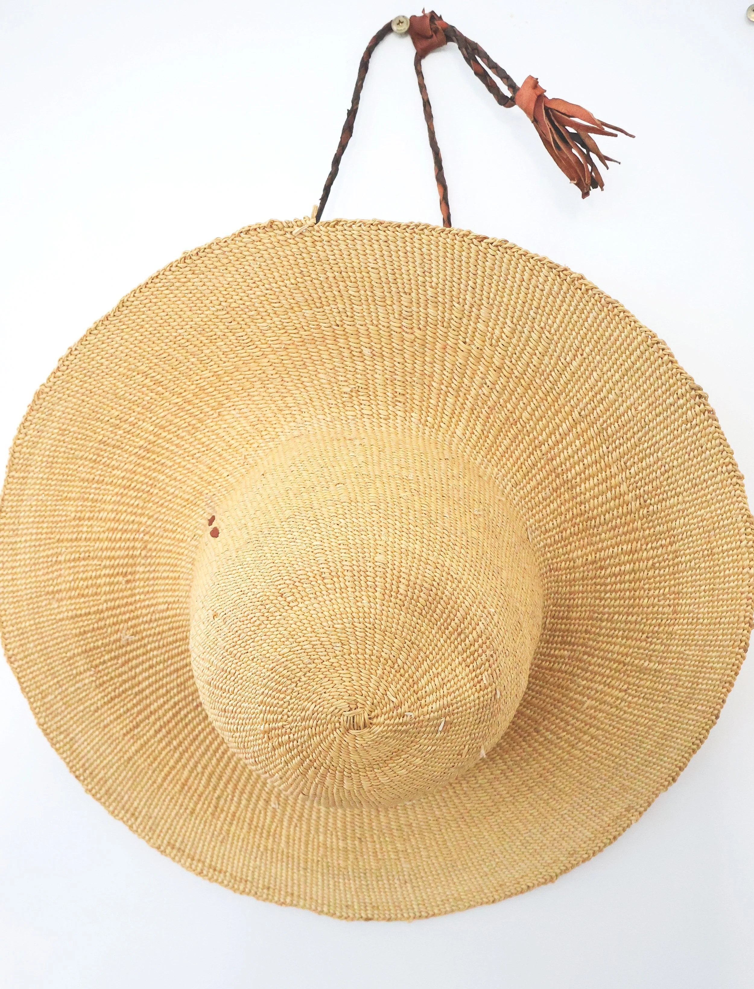Bolgatanga Handwoven Childs Bolga Hat- #1