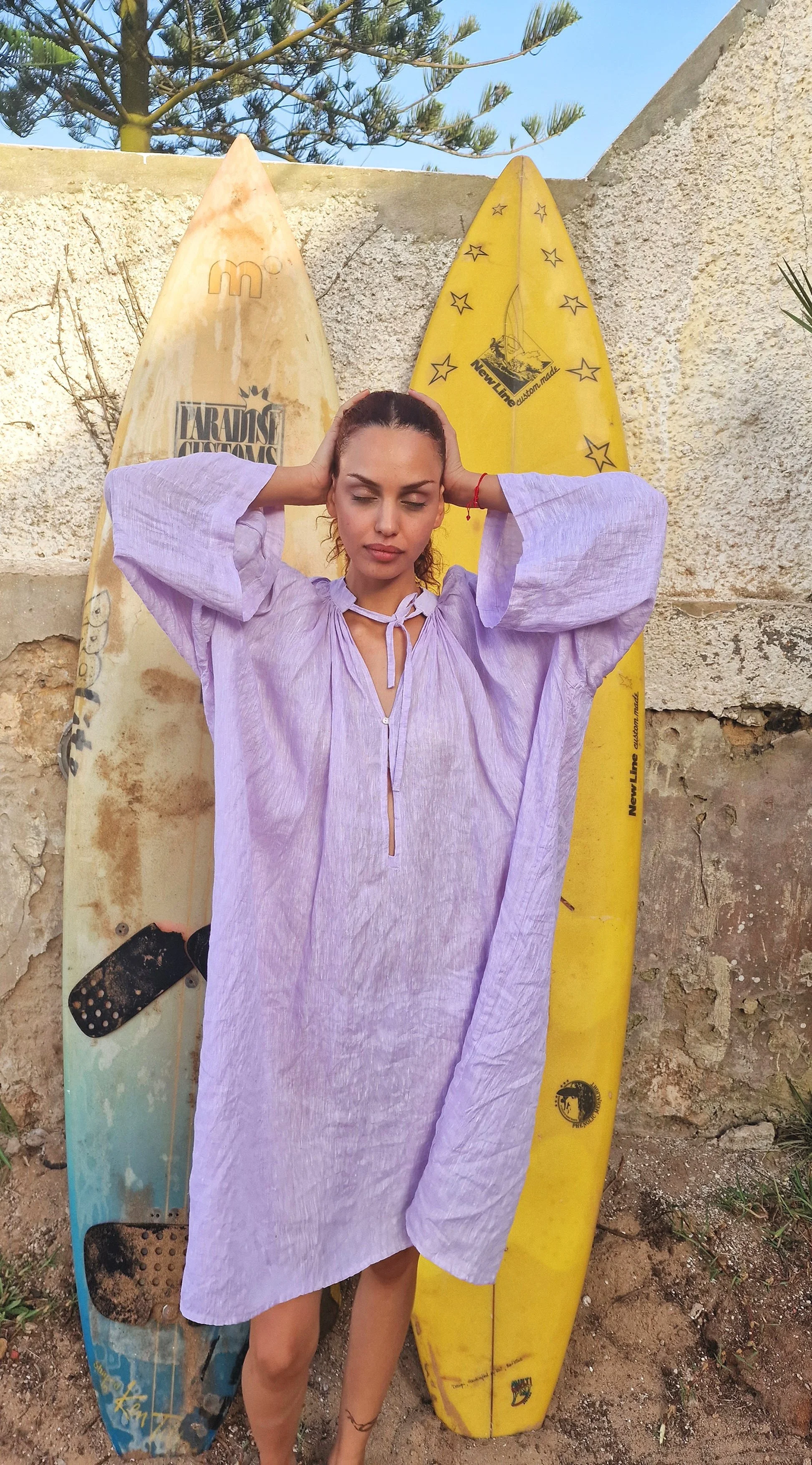 Claramonte Plissee Dress-Orange (Copy)