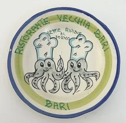 Buon Ricordo Plate-Ristorante Vecchia -Bari