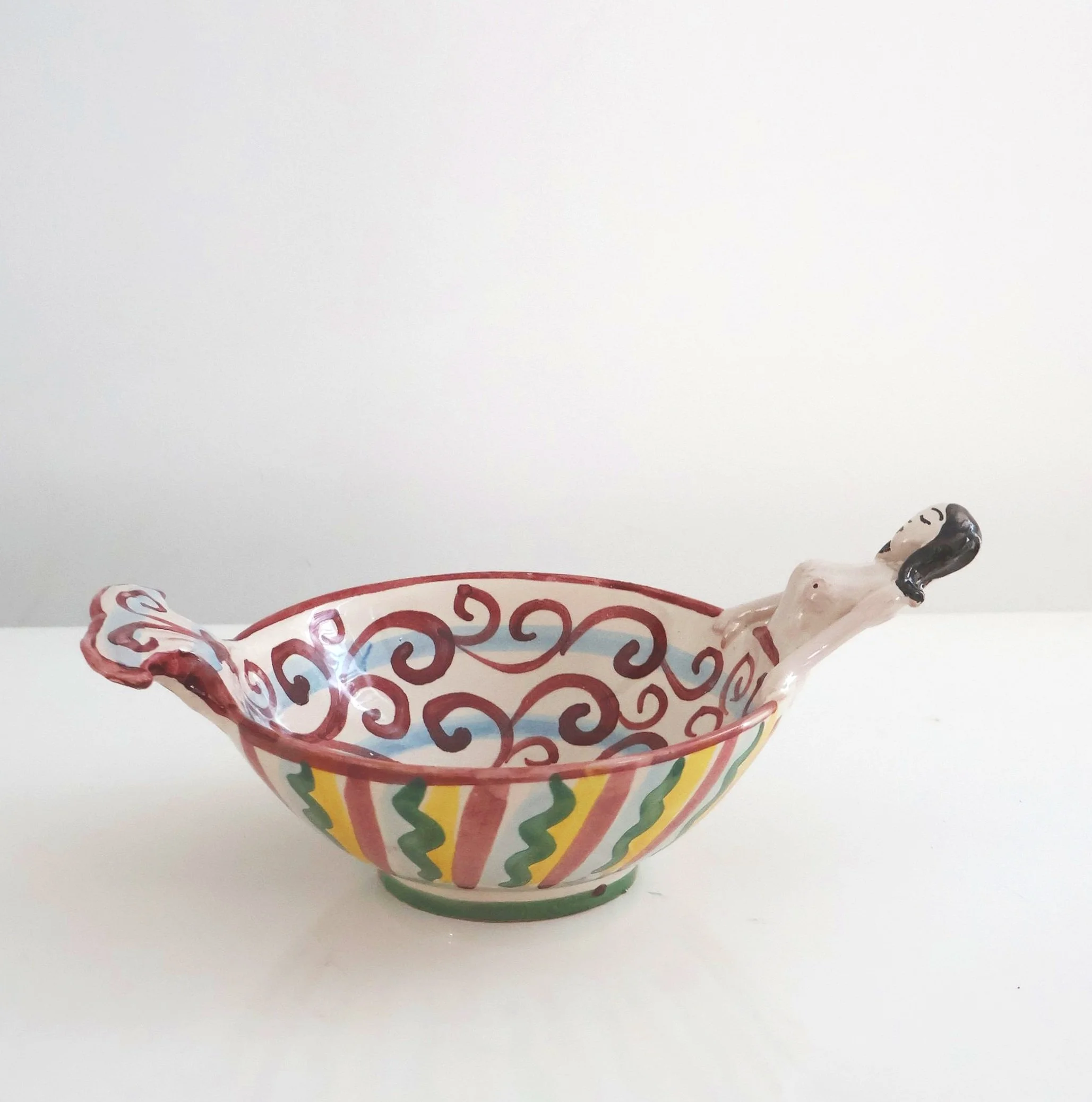 Les Ottomans Siren of Maori Ceramic Bowl