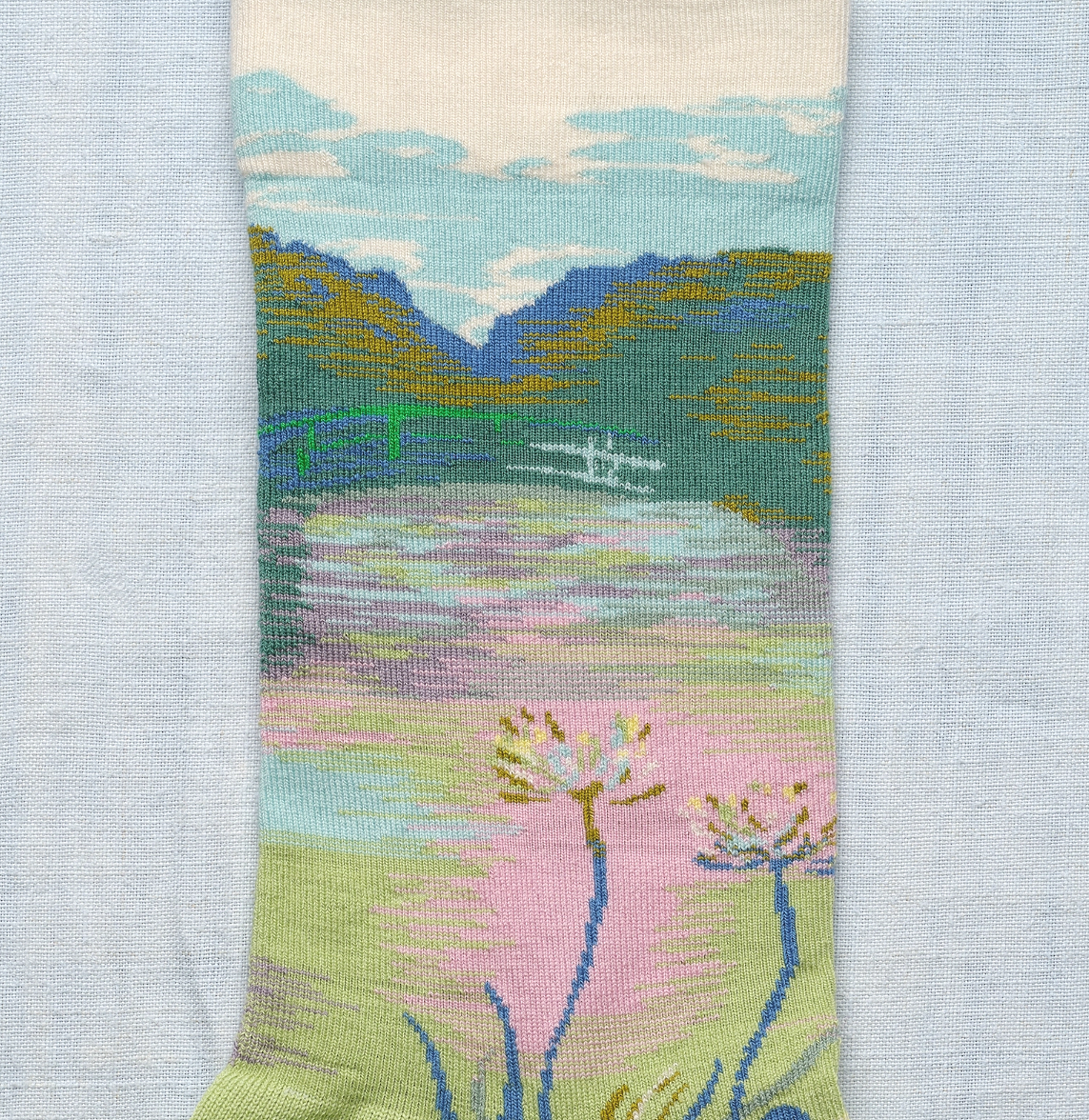 Bonne Maison Two‑Pair Gift Book -Claude Monet the Bridge Sz 39/41