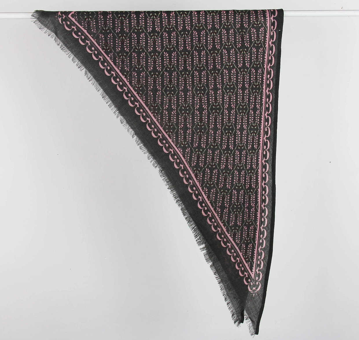 Les Belles Vagabondes Delta Celeste Wool Scarf Marron