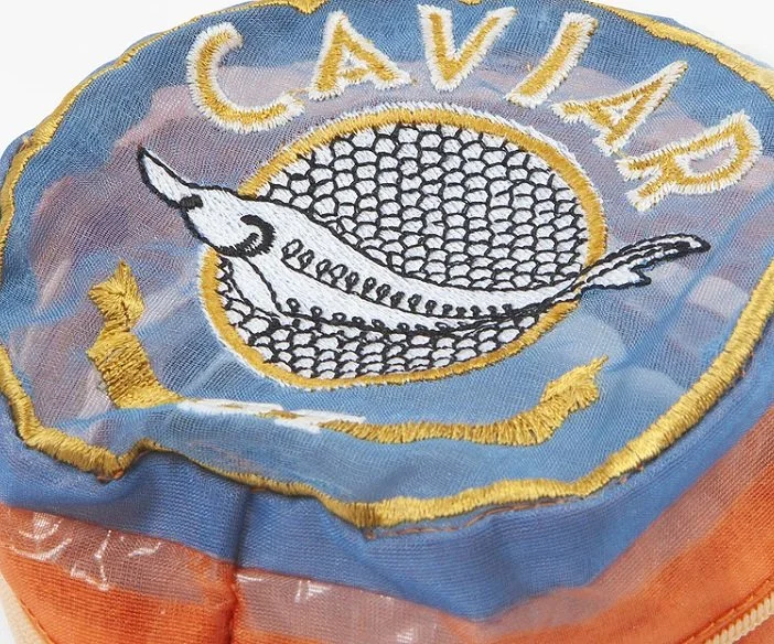 Brigitte Tanaka Sardine Organza Clutch Bag