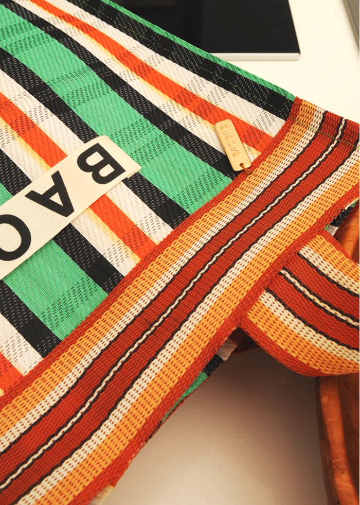 BAOBAB City Nylon Tote Bag -White/Green