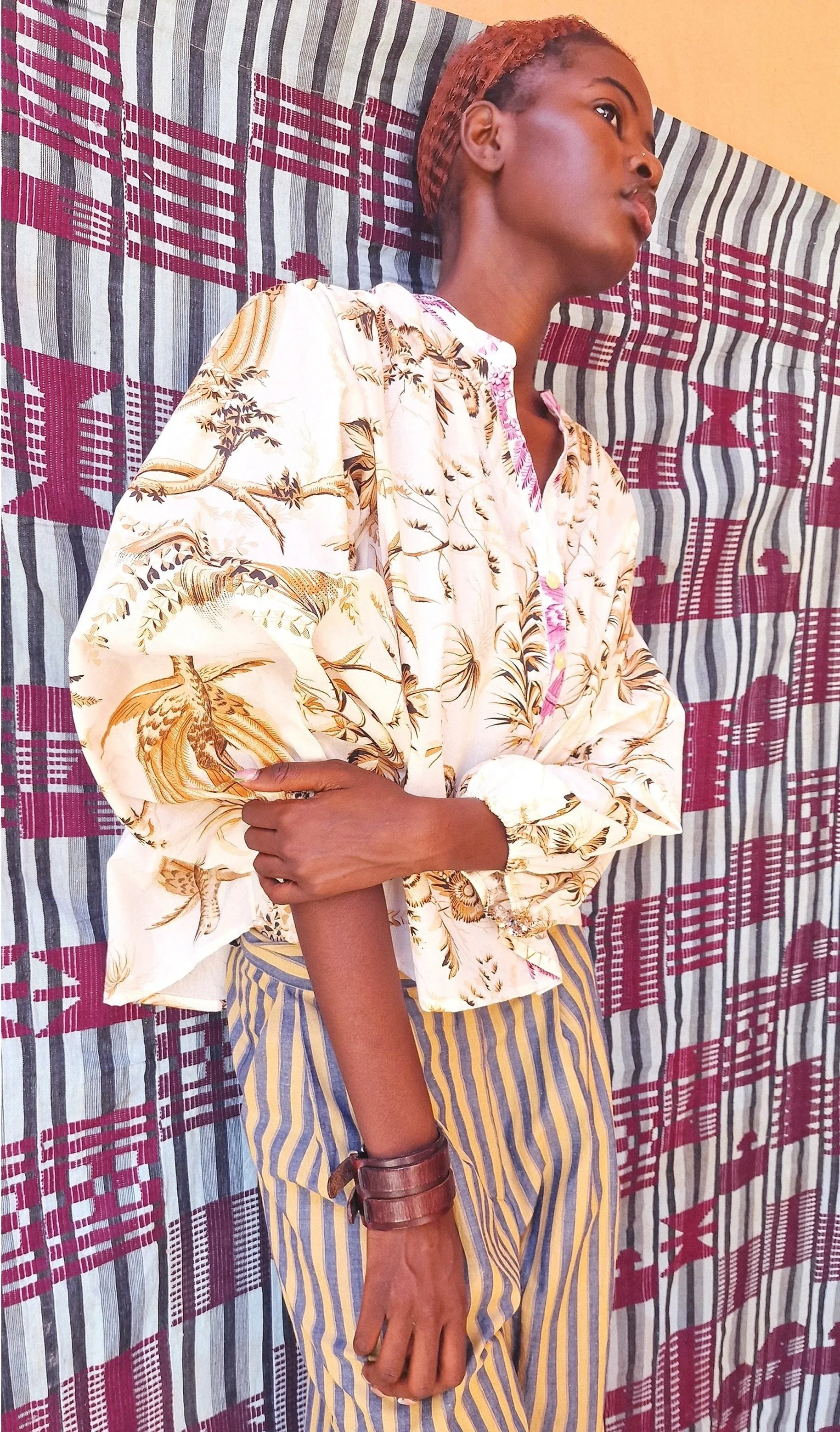 Claramonte Nina Paradisier Blouse-Ocre O/S