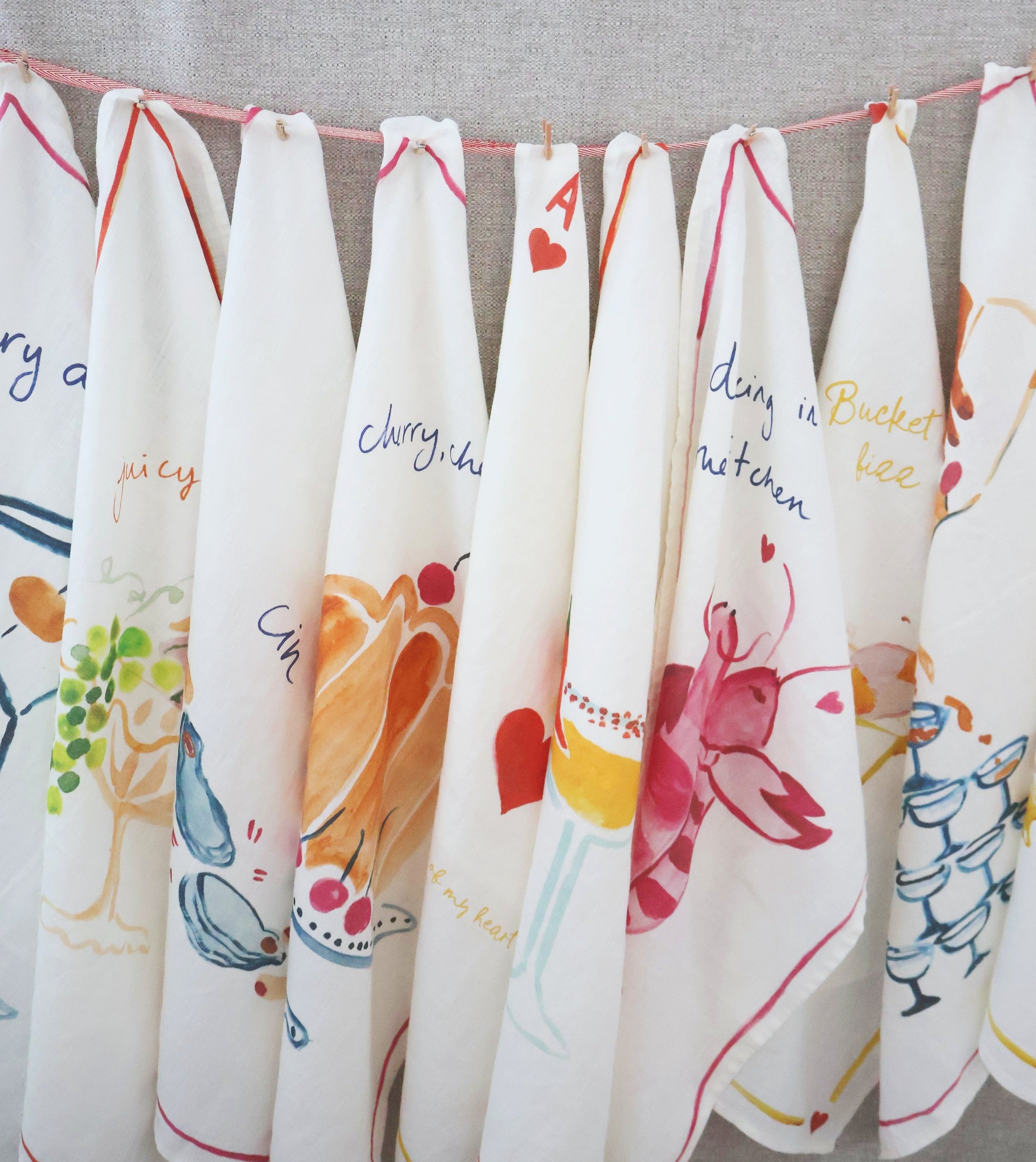 Dinette "The Tower" Linen Tea Towel