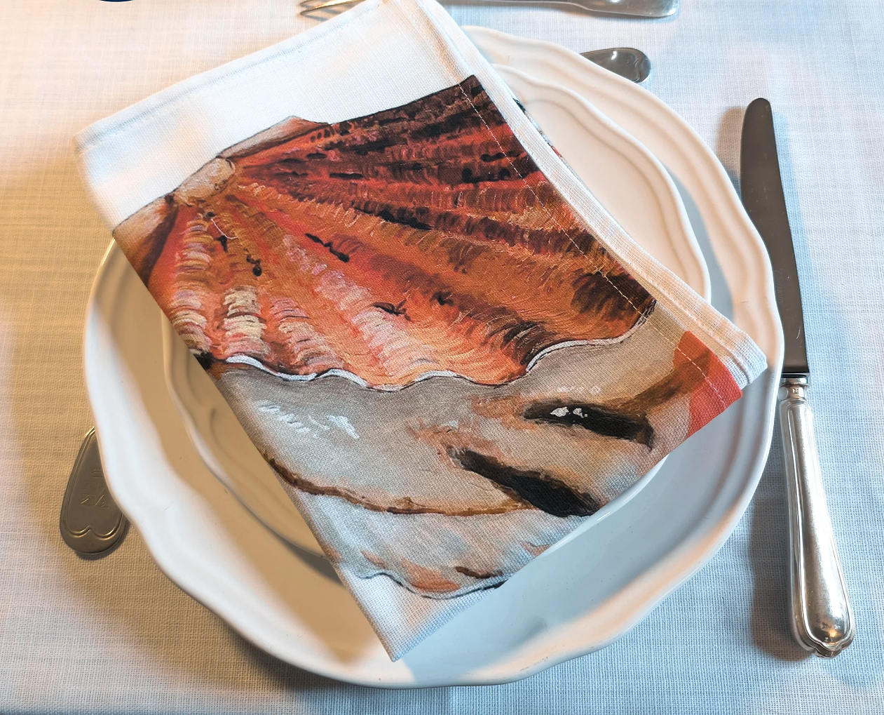 Varek Cotton Napkins: The Scallop