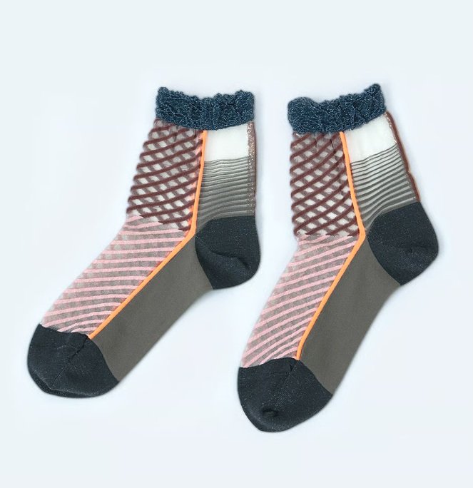 COQ Japanese Socks-Shi Ma U Ma Charcoal Grey