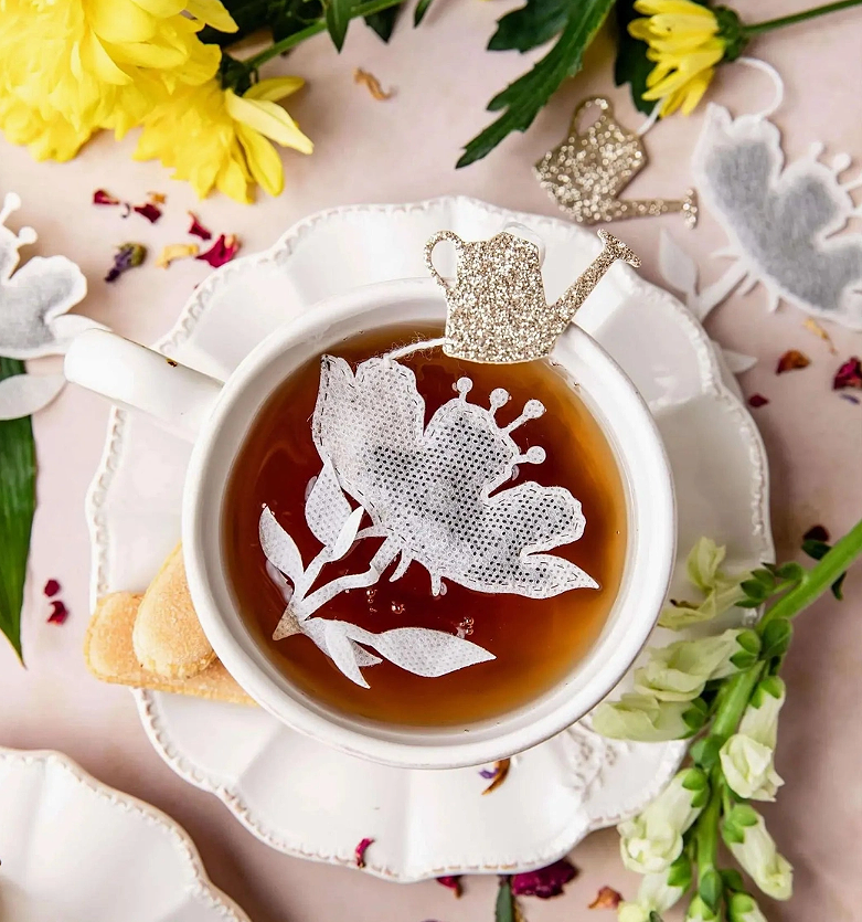 French Tea Heritage Organic Flower-Shaped Tea Bags — Casablanca Green Tea x5