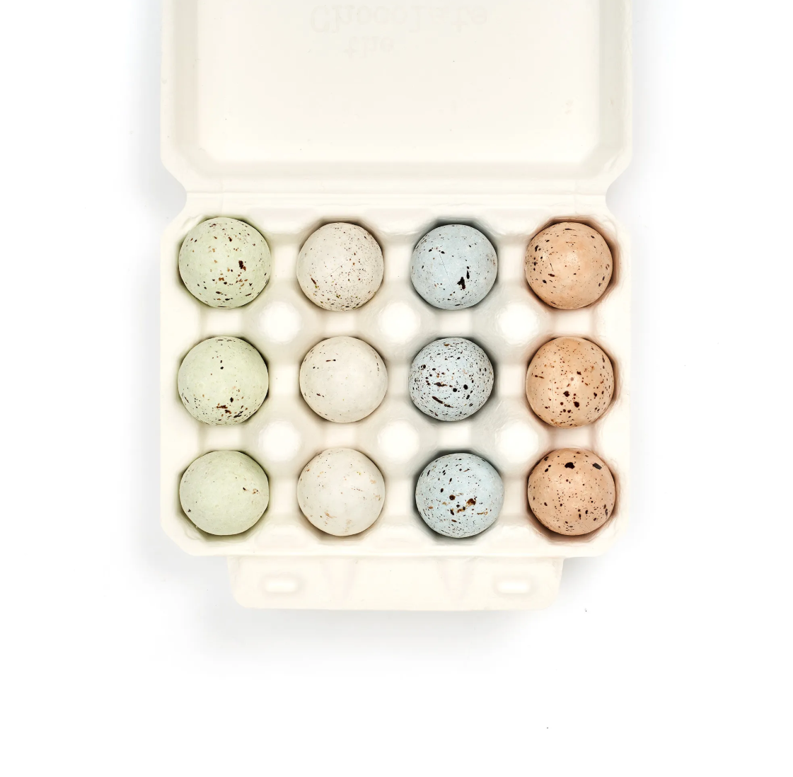 12 Handcrafted Chocolate Bird Eggs-Bunny