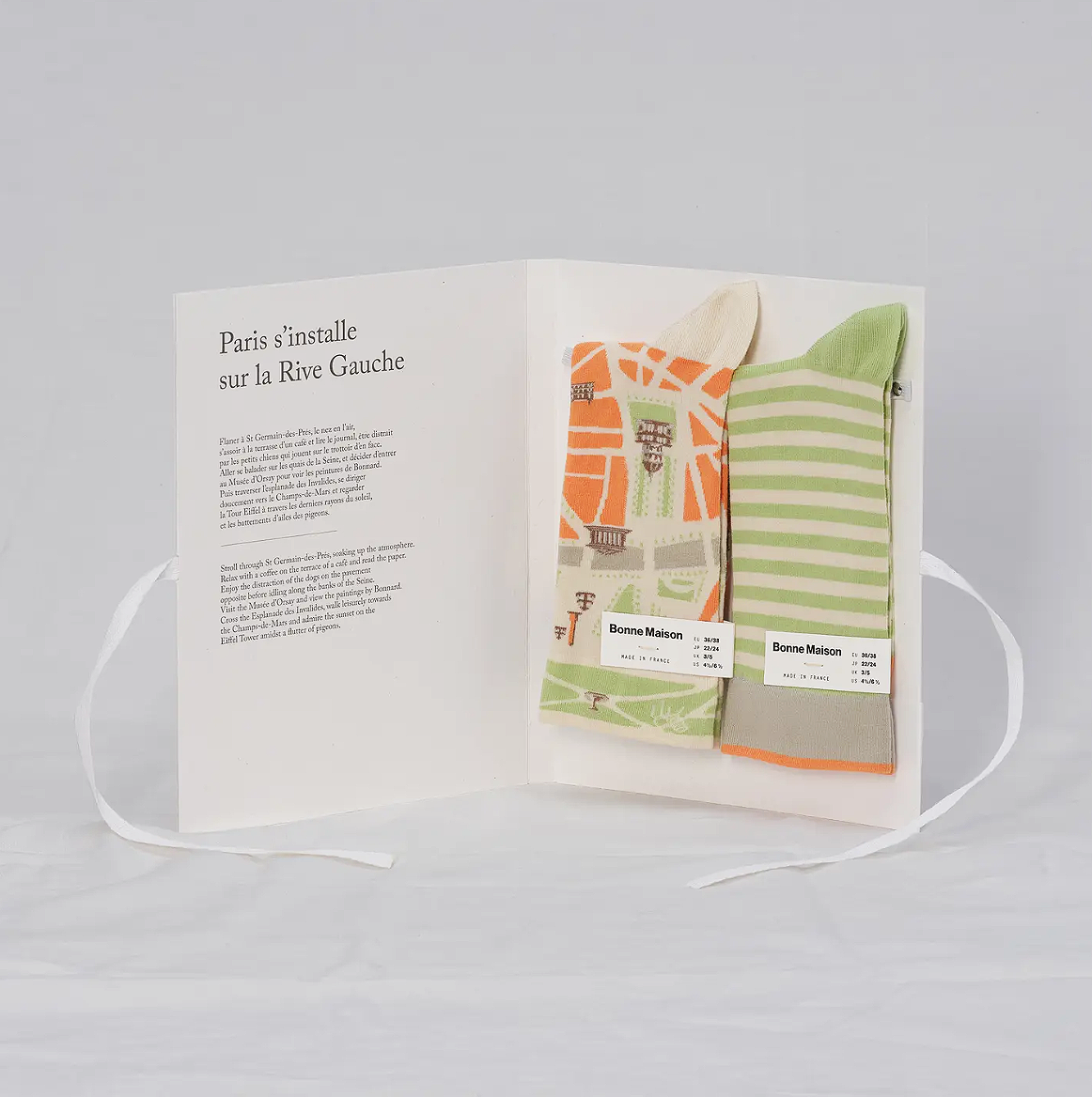 Bonne Maison Two‑Pair Gift Book -Paris Le Plan Sz 36/38