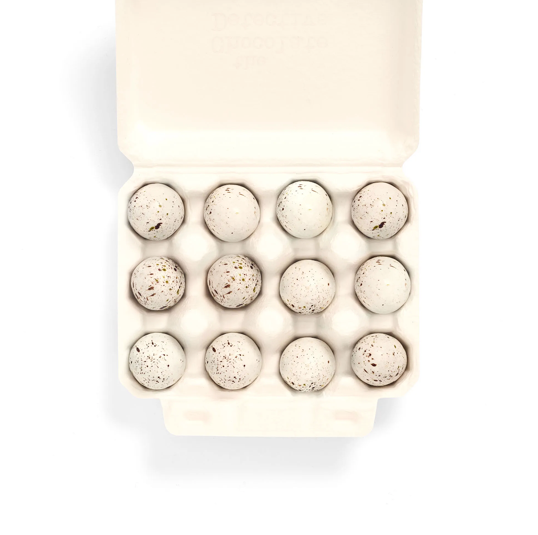 12 Handcrafted Chocolate Bird Eggs-Goldfinch