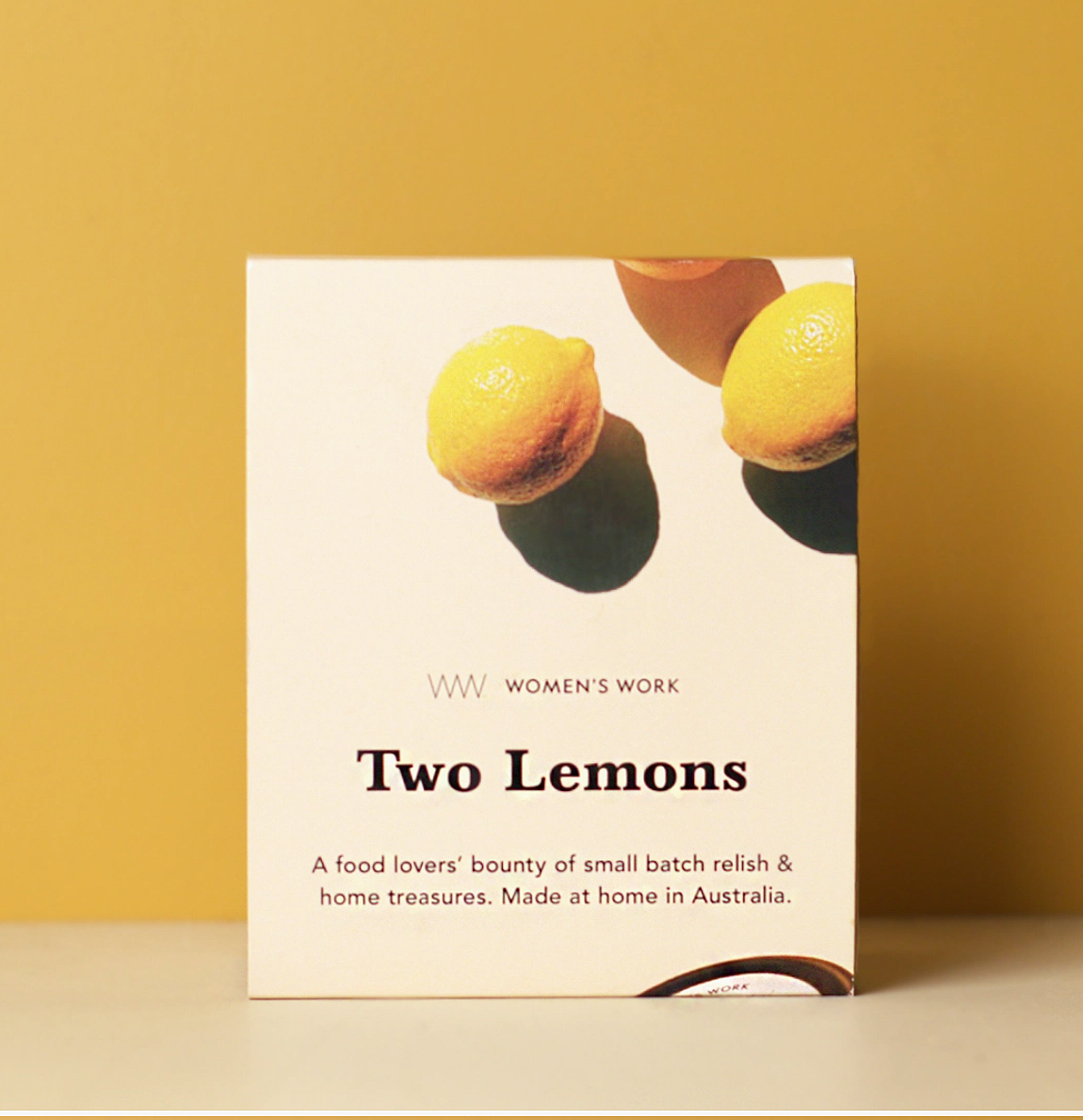Women's Work Two Lemons - A Relish & Candle Gift Set (115g)
